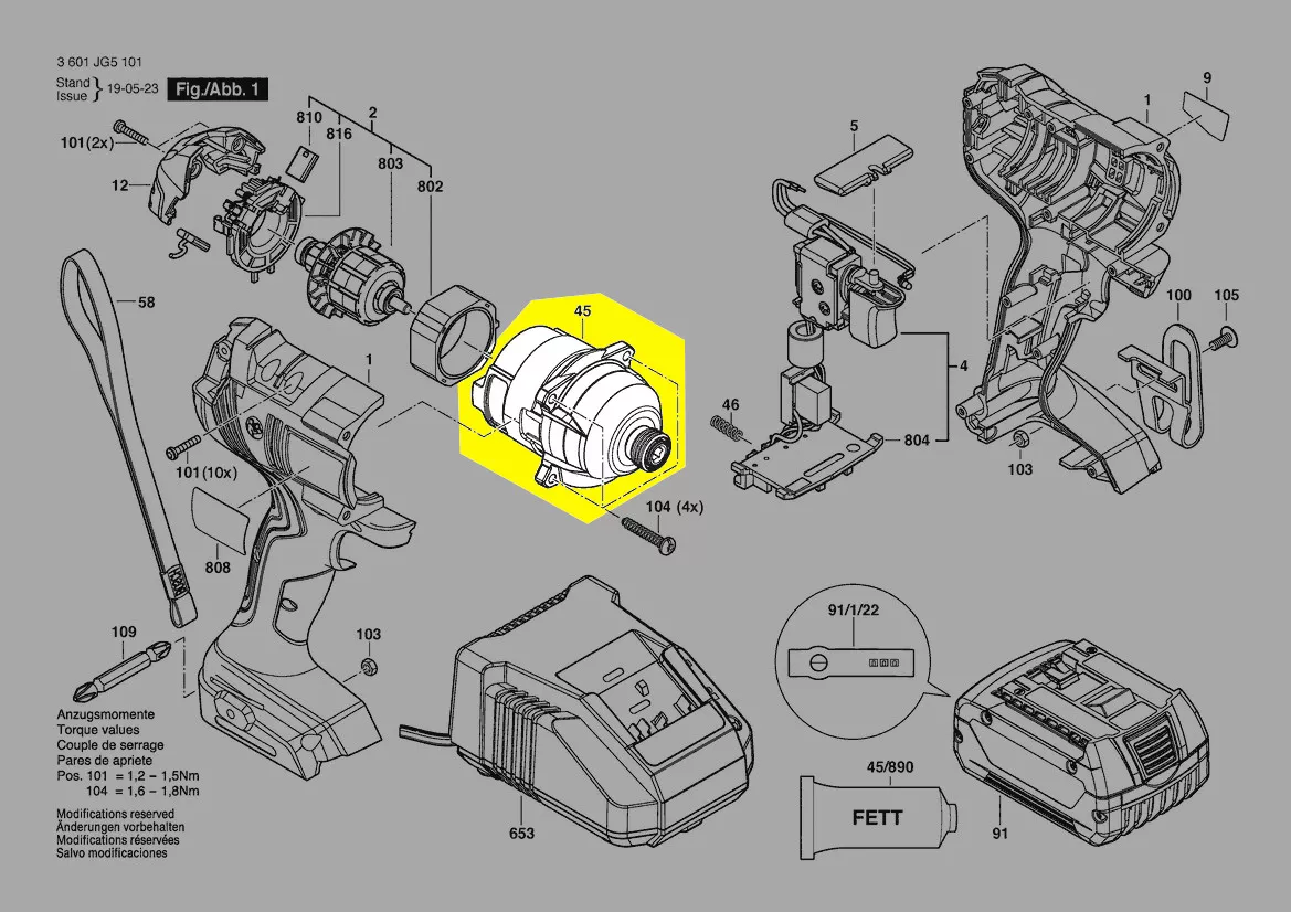 Boîte de transmission réf. 1 600 A00 P1V Bosch